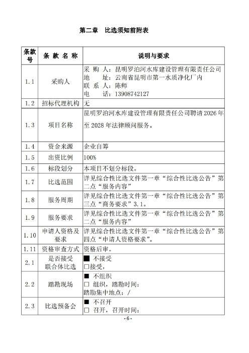 昆明羅泊河水庫建設(shè)管理有限責(zé)任公司聘請2026-2028年法律顧問綜合性比選文件.pdf_page_07